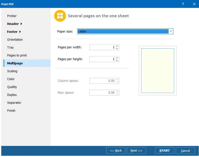 PDF Printer Wizard Setup