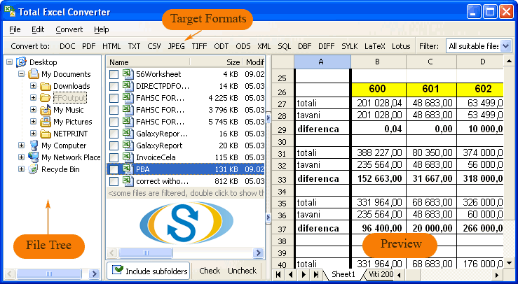 Convert ODS to XLSX