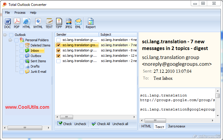 outlook convetrer