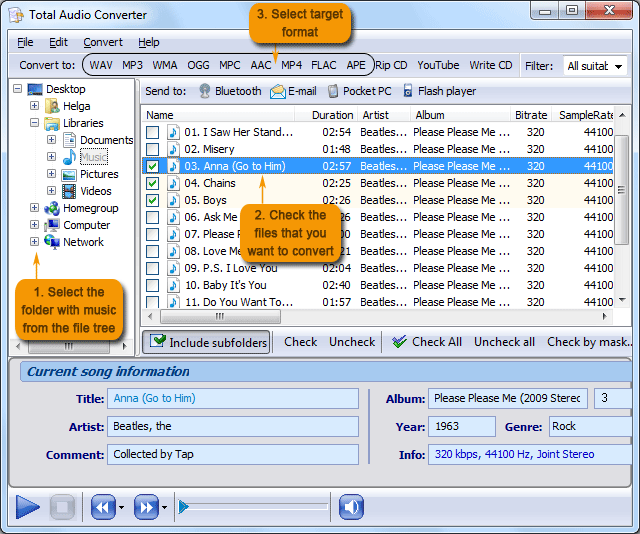 switch wav to mp3 converter